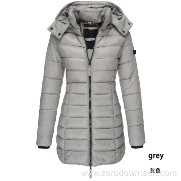 Women long winter jacket coat